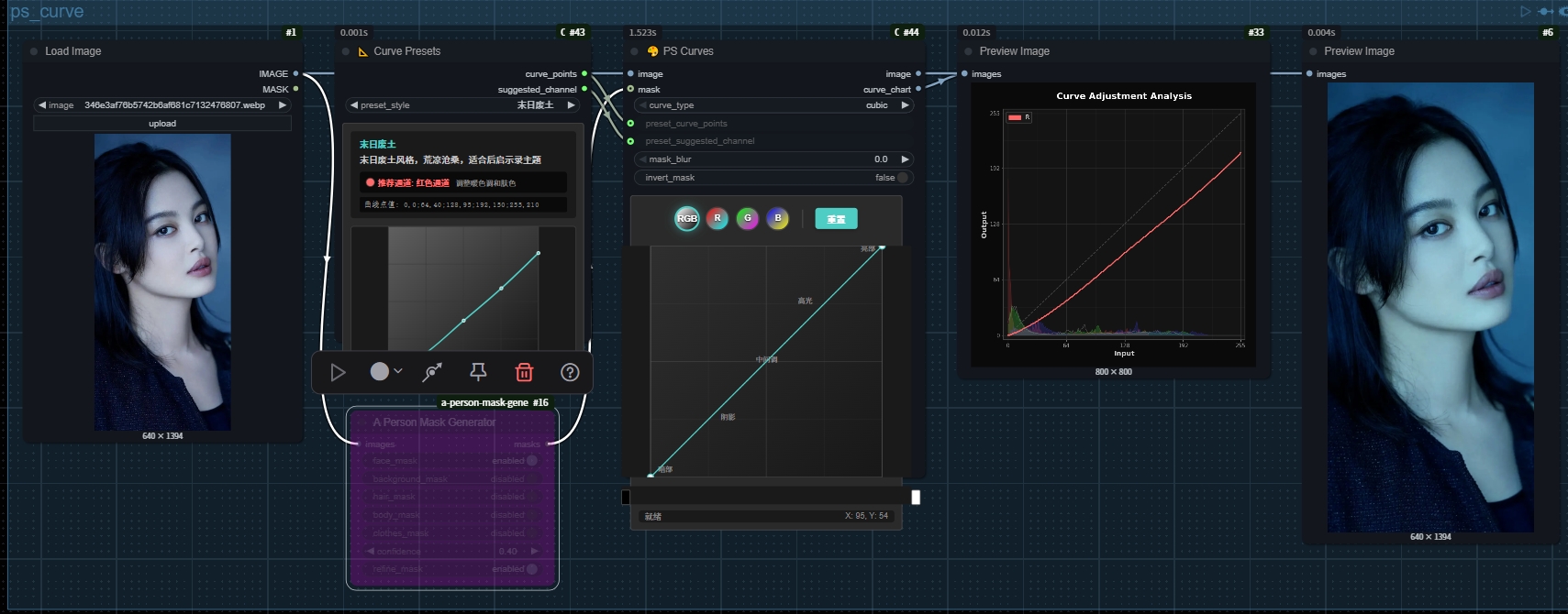 Curve Editing Interface