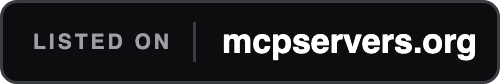 Listed on mcpservers.org