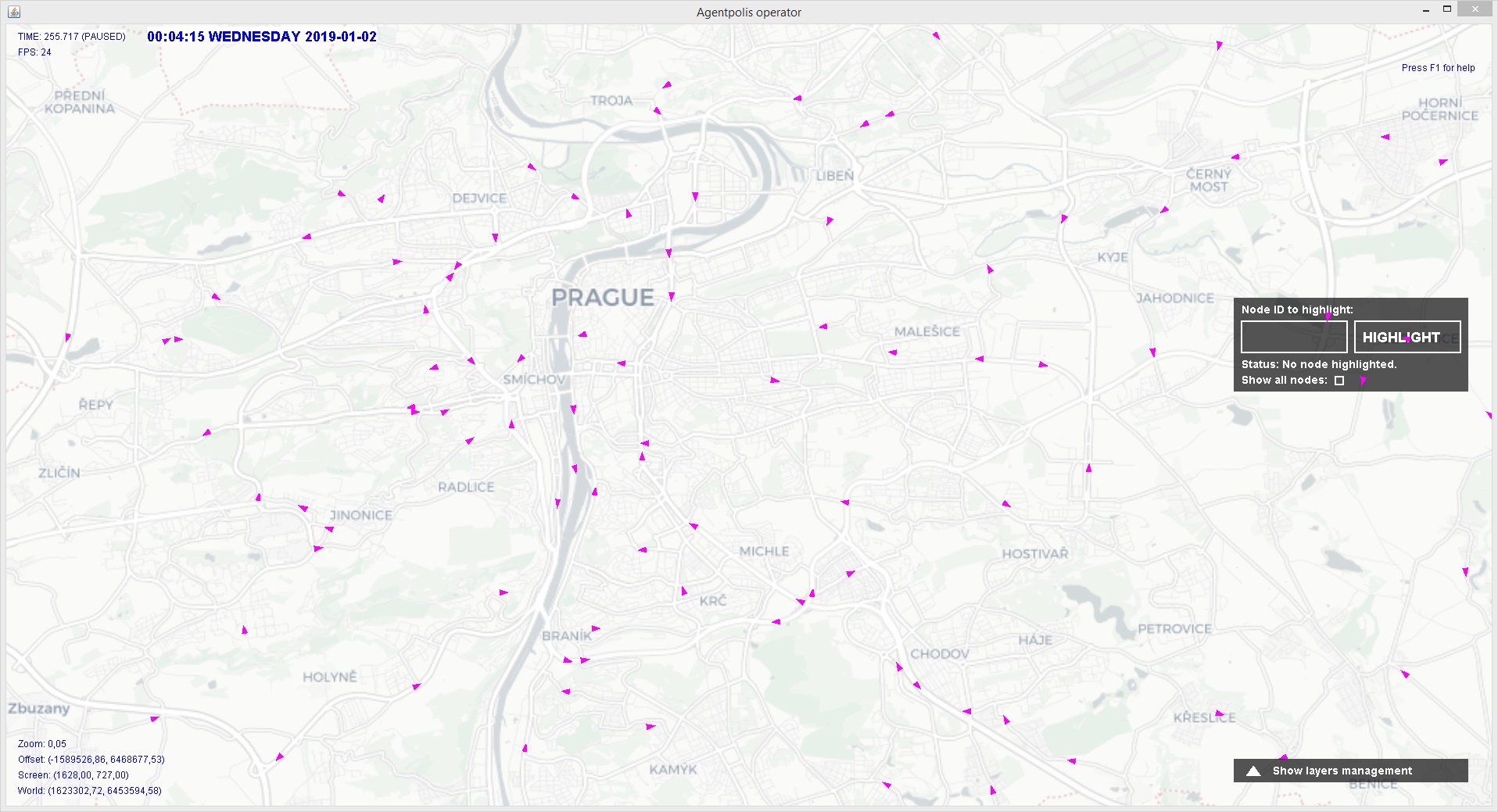 Agentpolis visualization