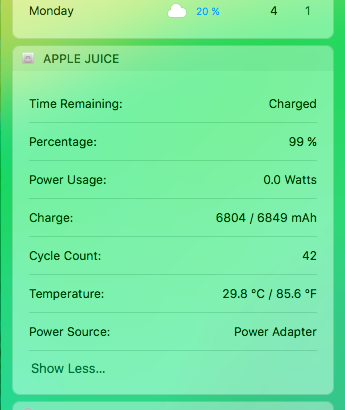 Apple Juice Today Widget Expanded