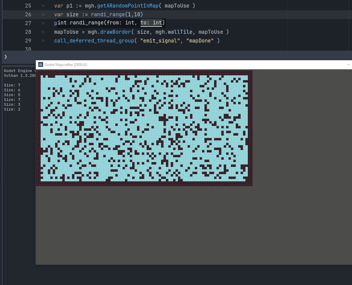 Drawing a border around a map.