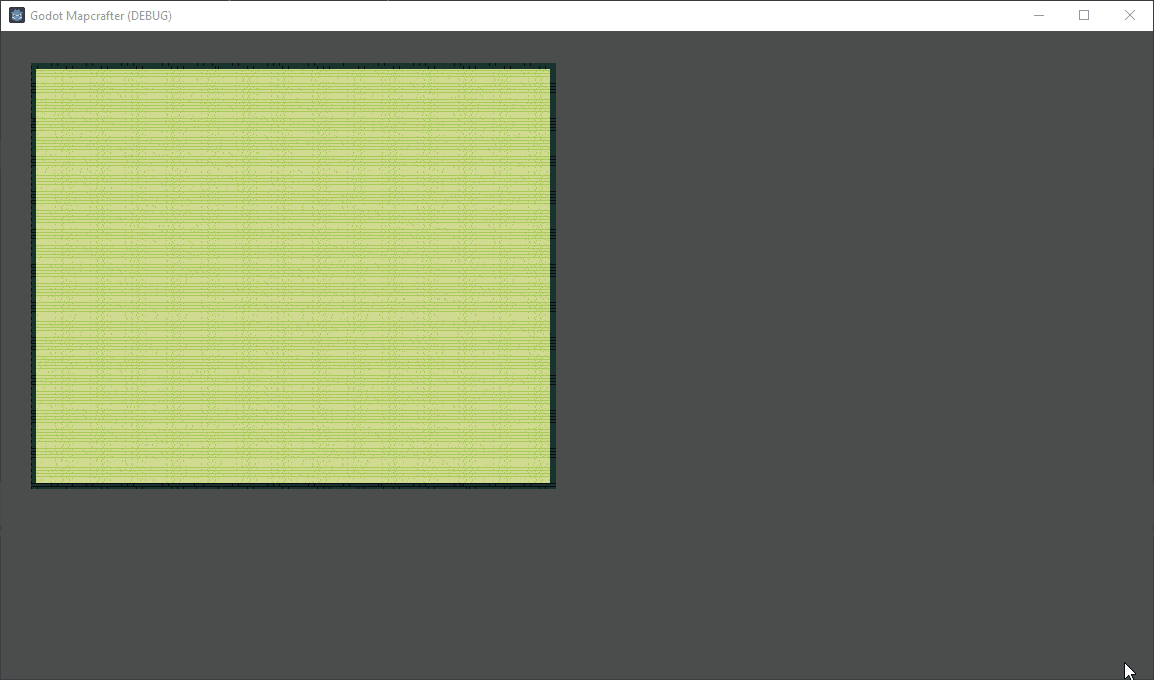 A series of maps being generated with various wall thicknesses