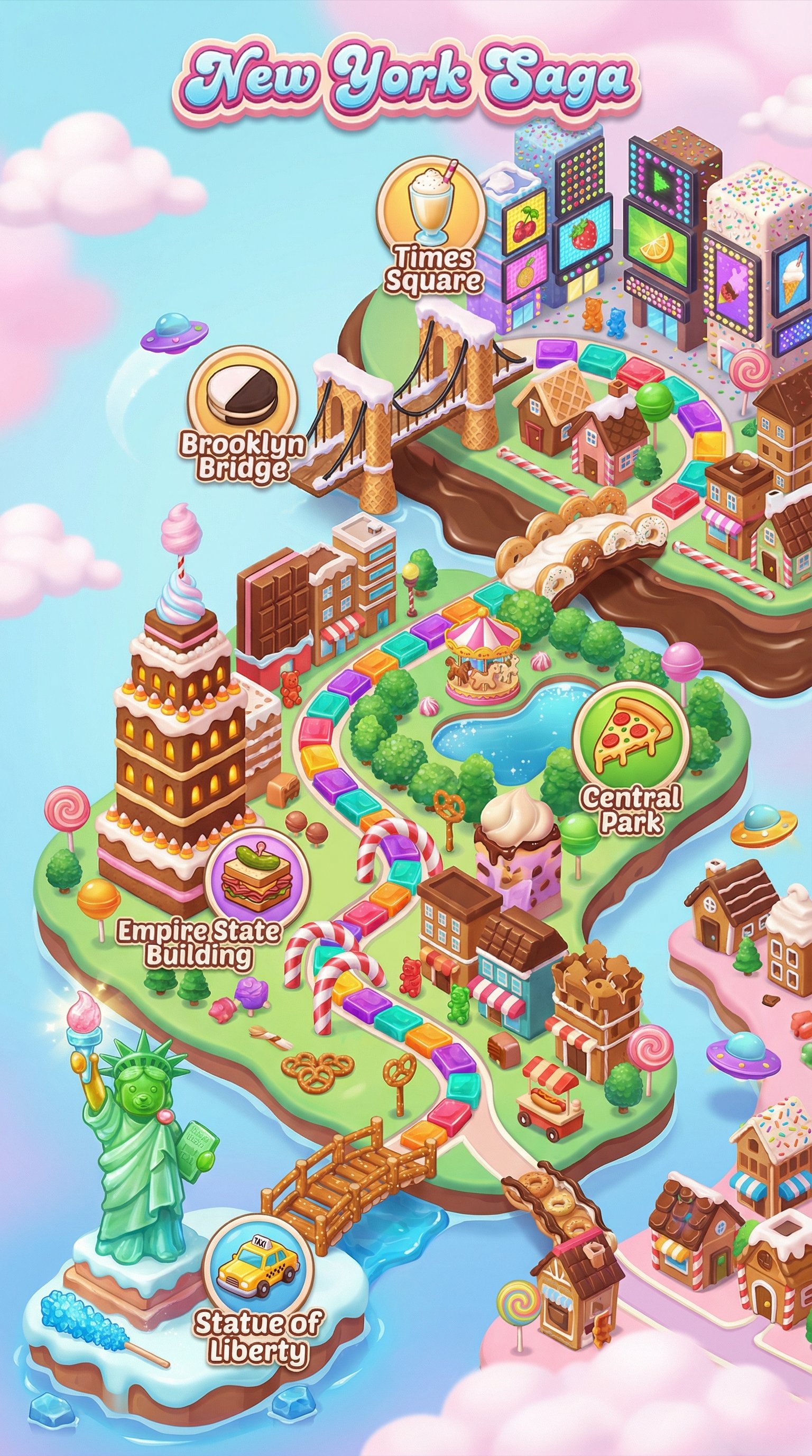 Candy Crush City Map