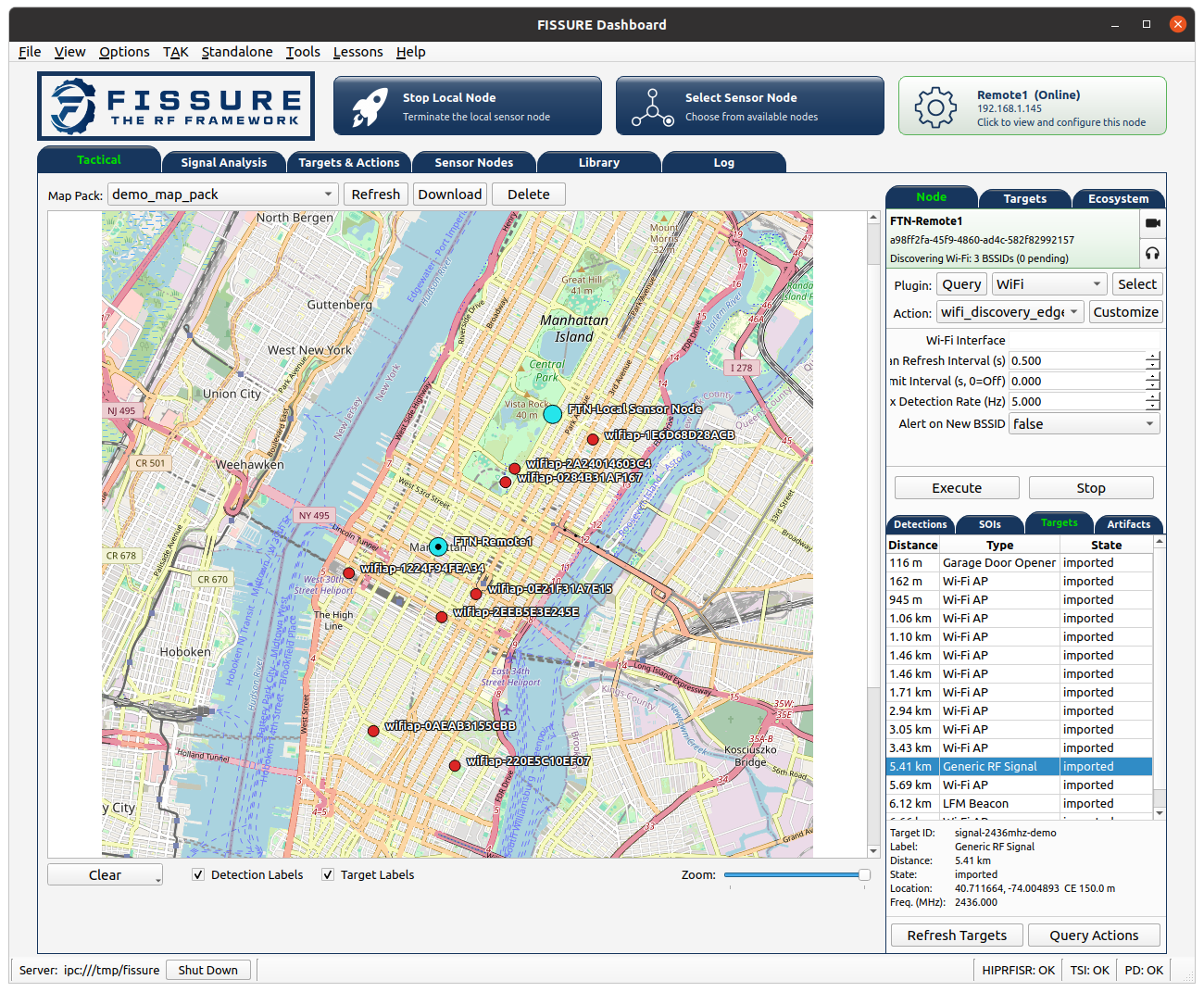 FISSURE Tactical Dashboard