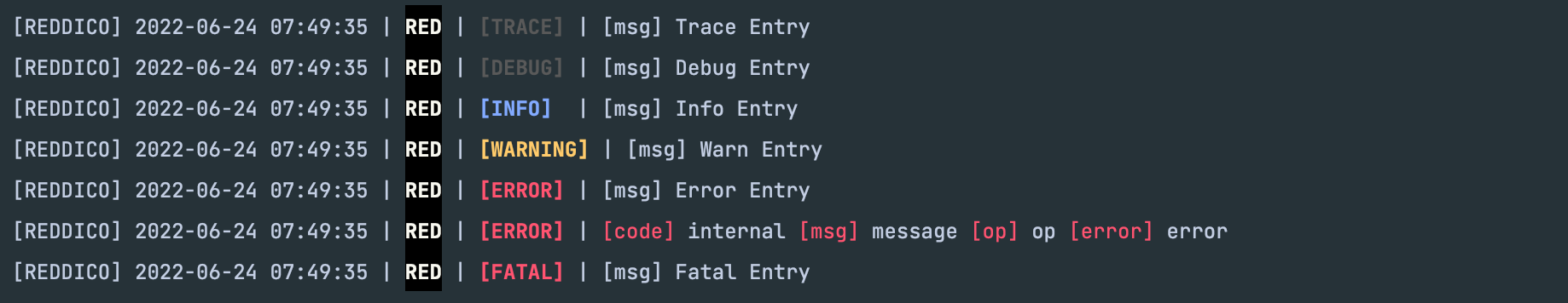 Logger Entries