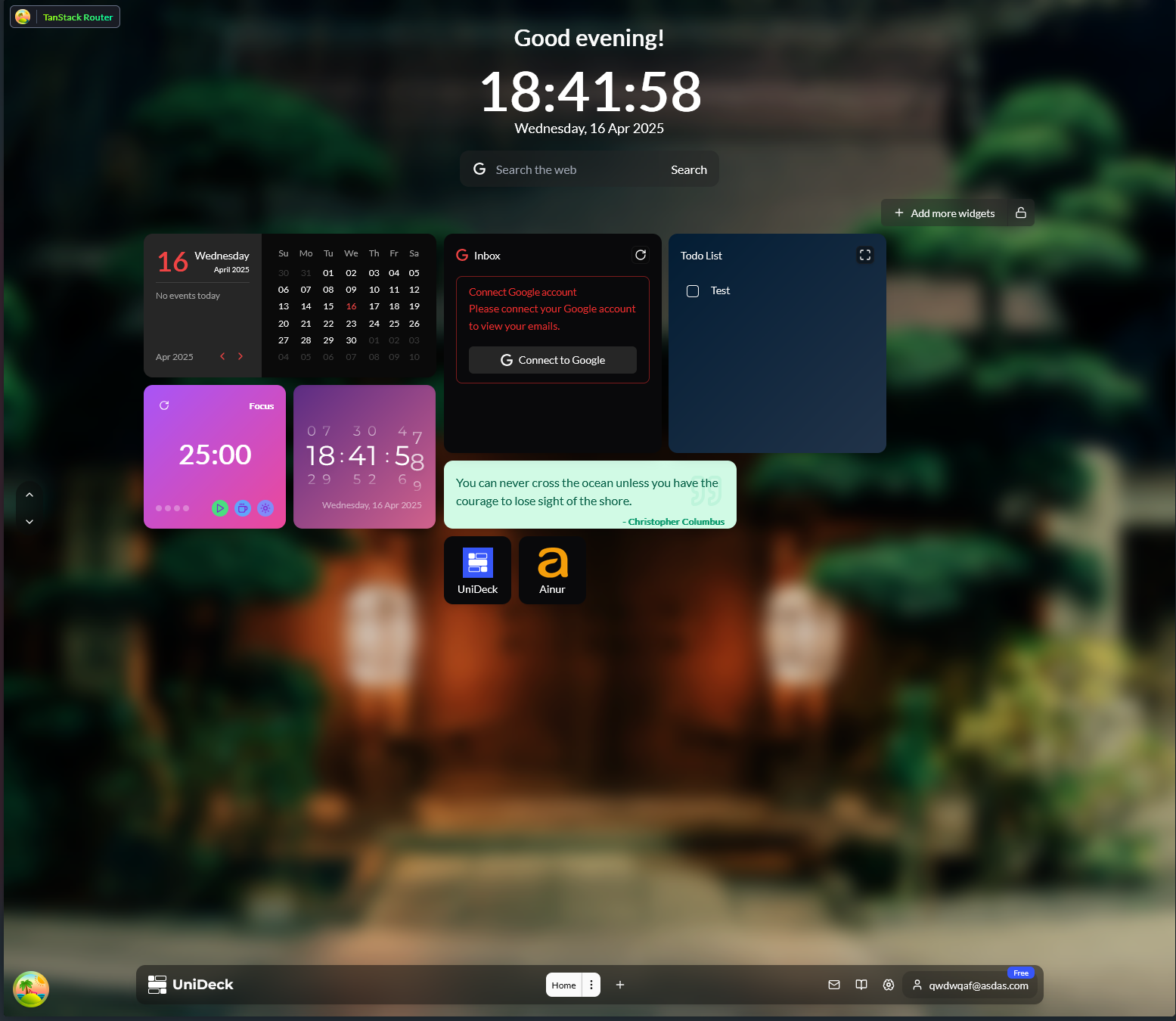 Customize Your First Dashboard - UniDeck Documentation