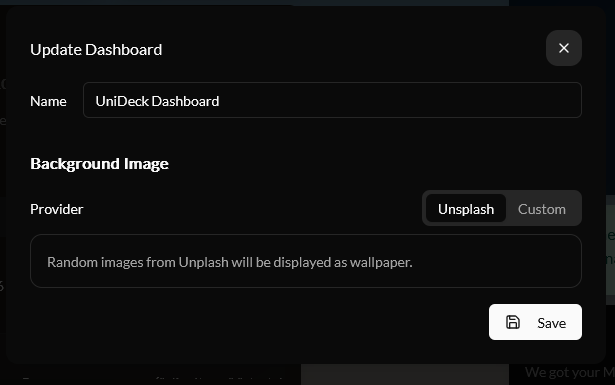 Create and Edit Dashboards - UniDeck Documentation