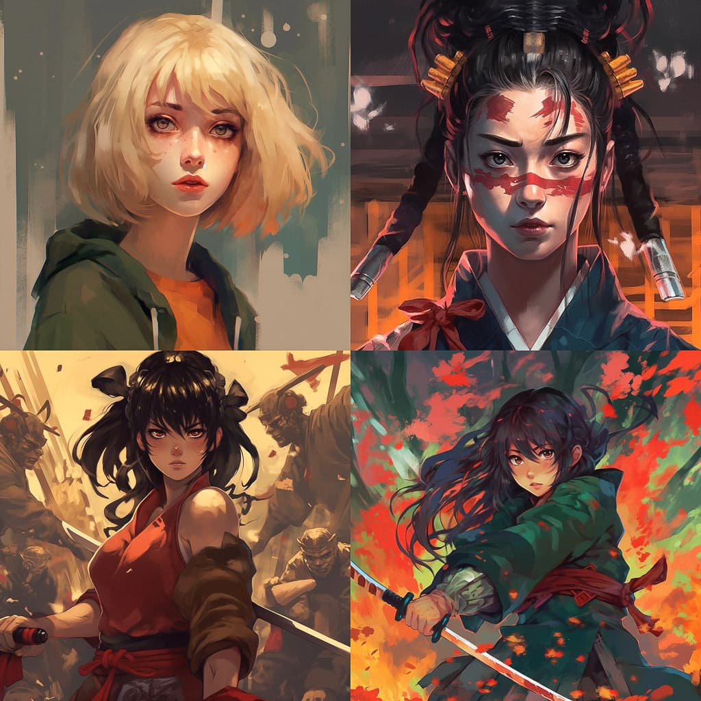 Dynamic Anime Art