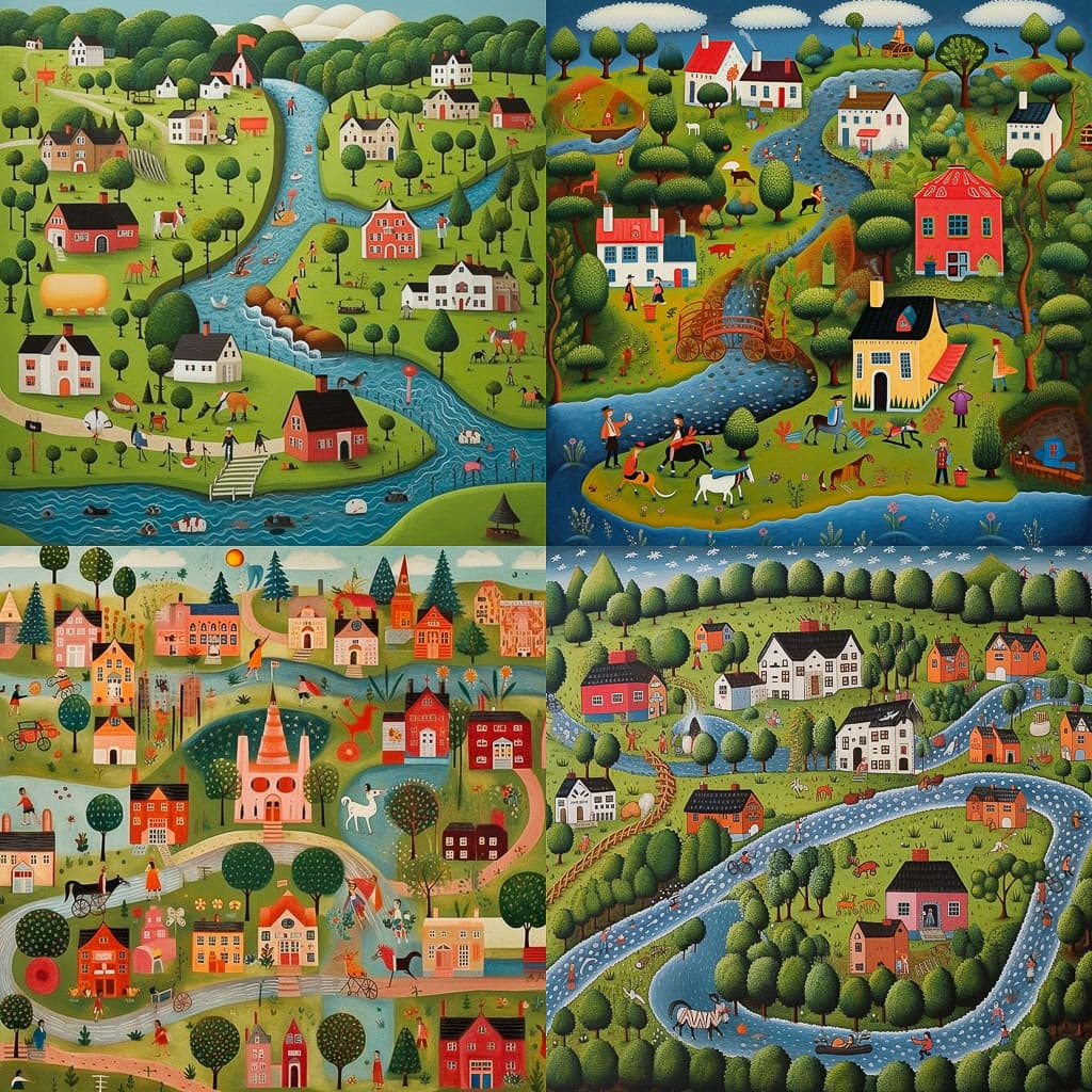 Whimsical Folk Art