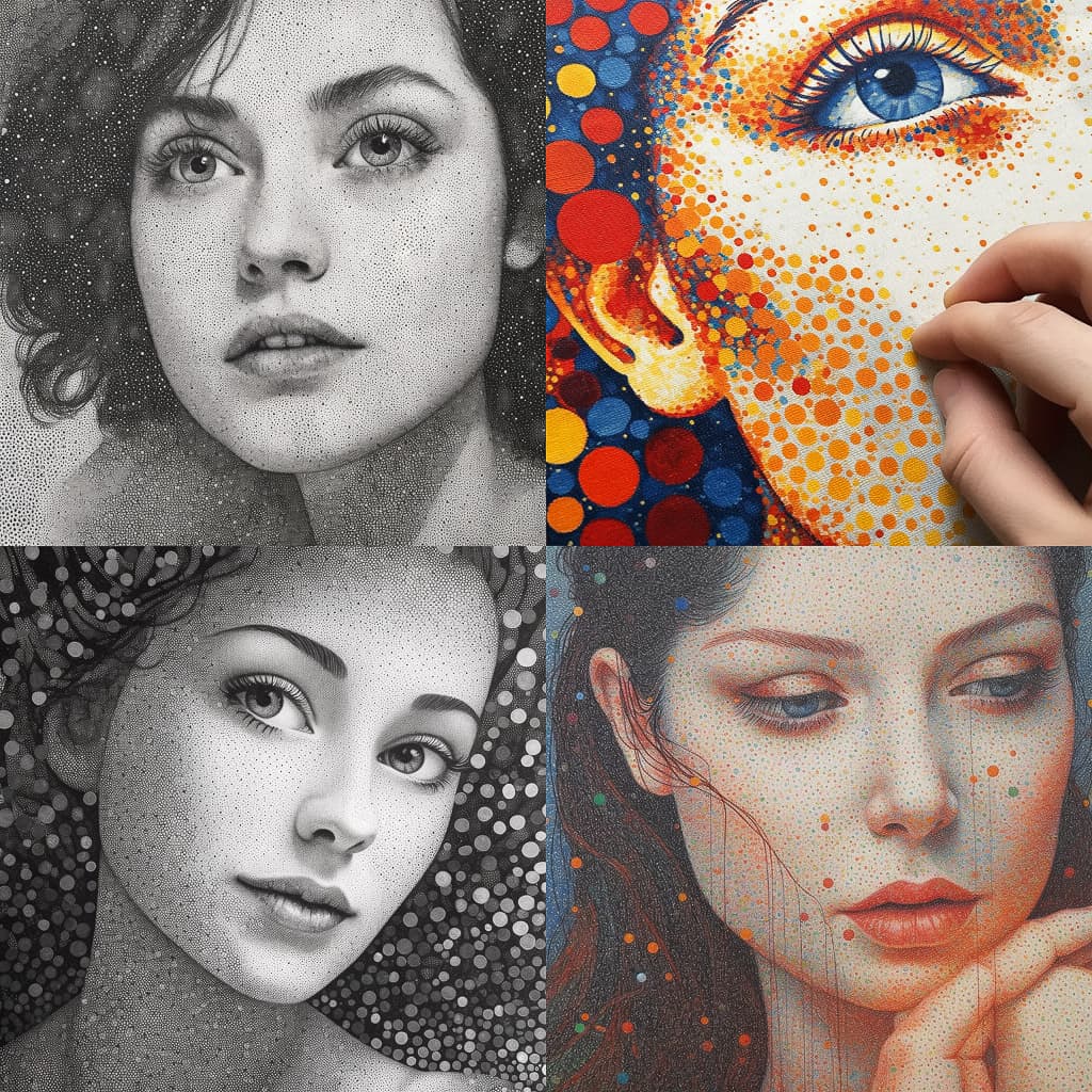 Pointillism Portraiture