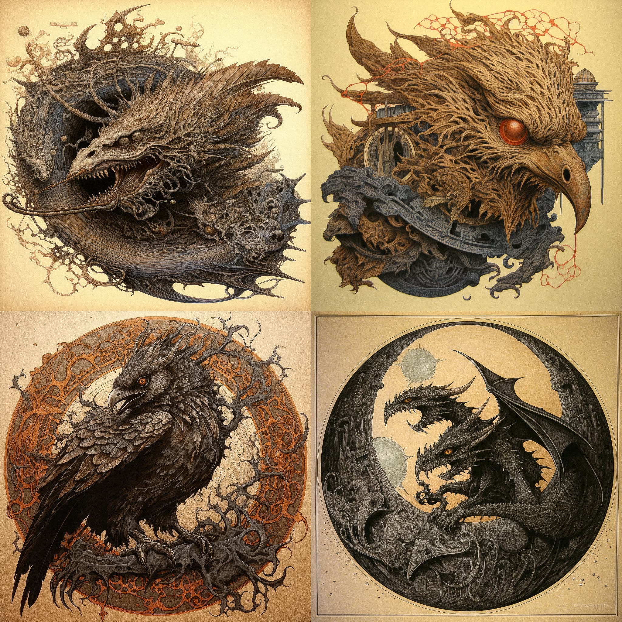 Intricate Mythical Surrealism