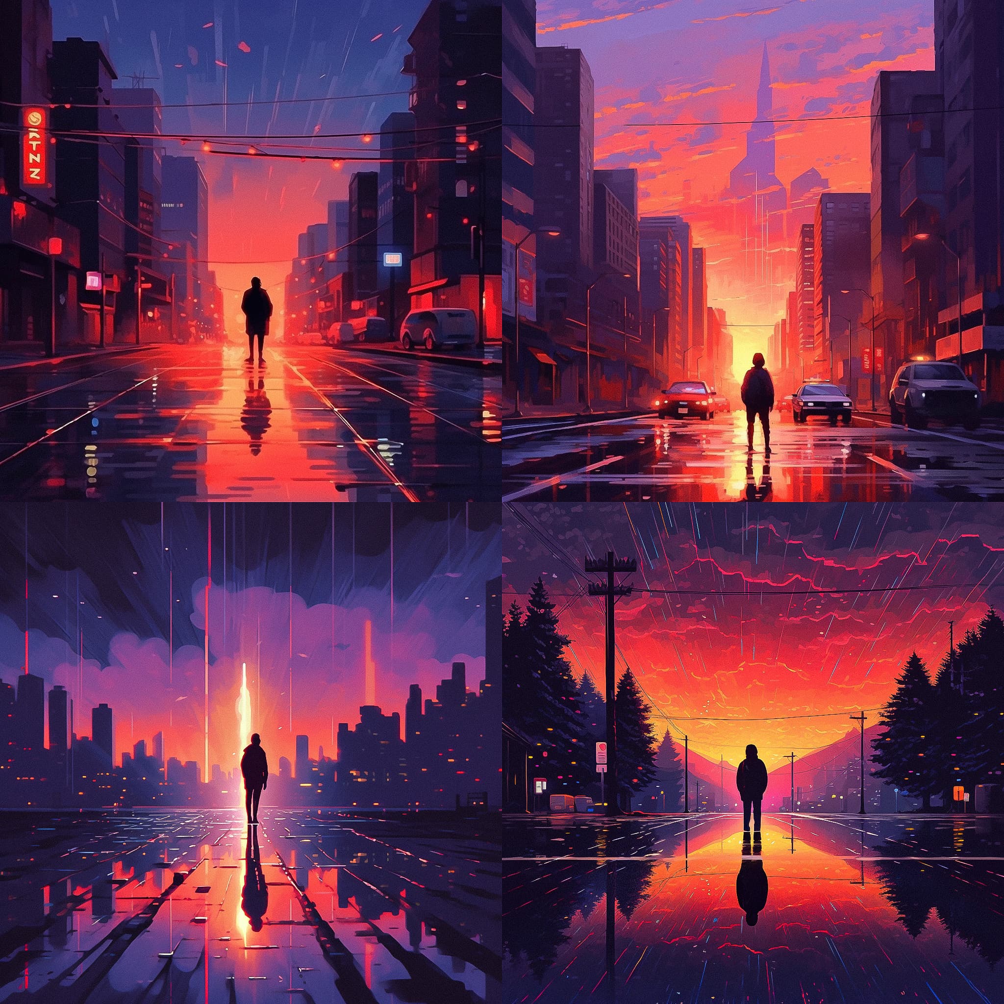 Futuristic Neon Noir