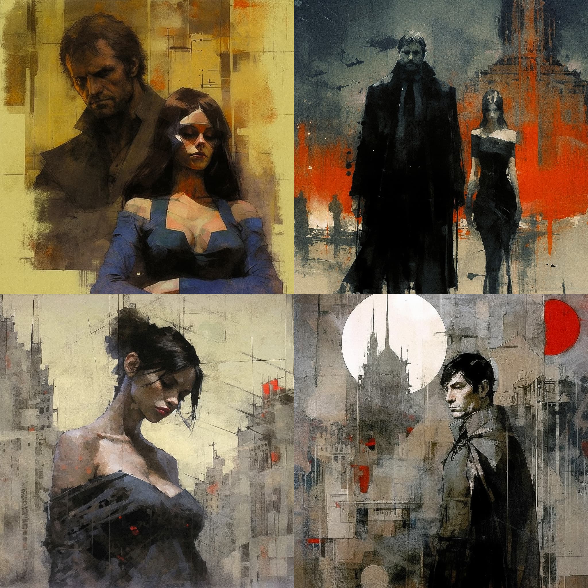 Neo-Noir Watercolor