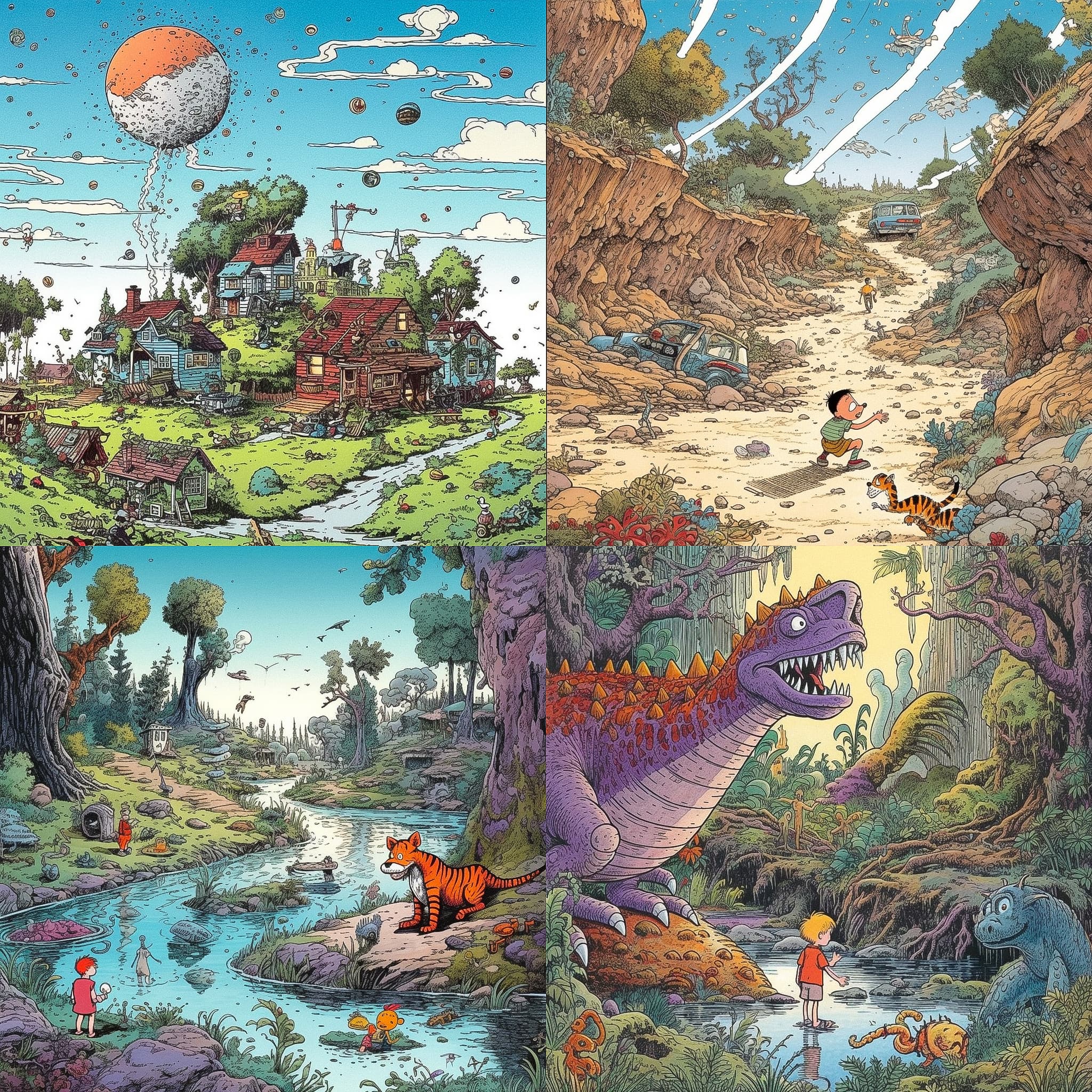 Whimsical Comic Style