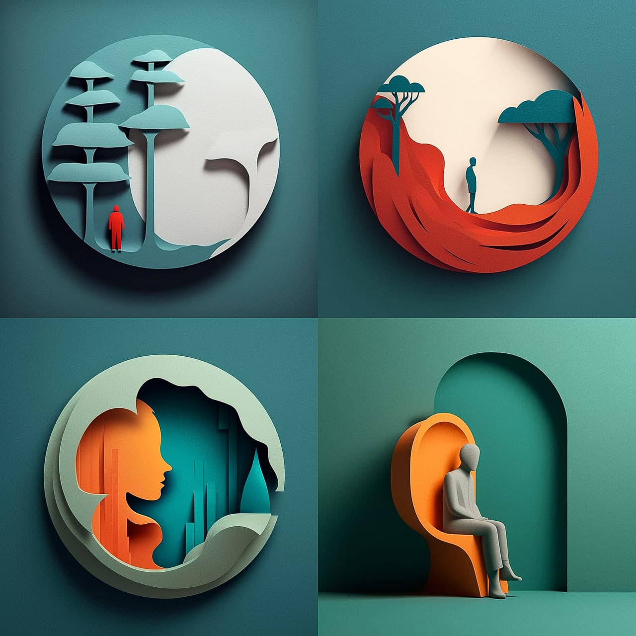 Layered Paper Art