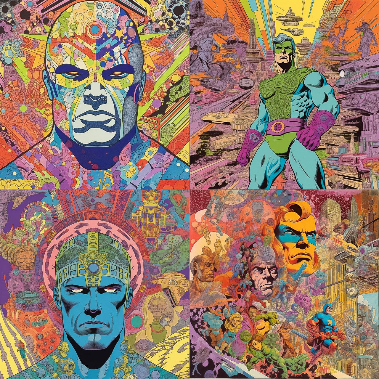 Psychedelic Comic Art