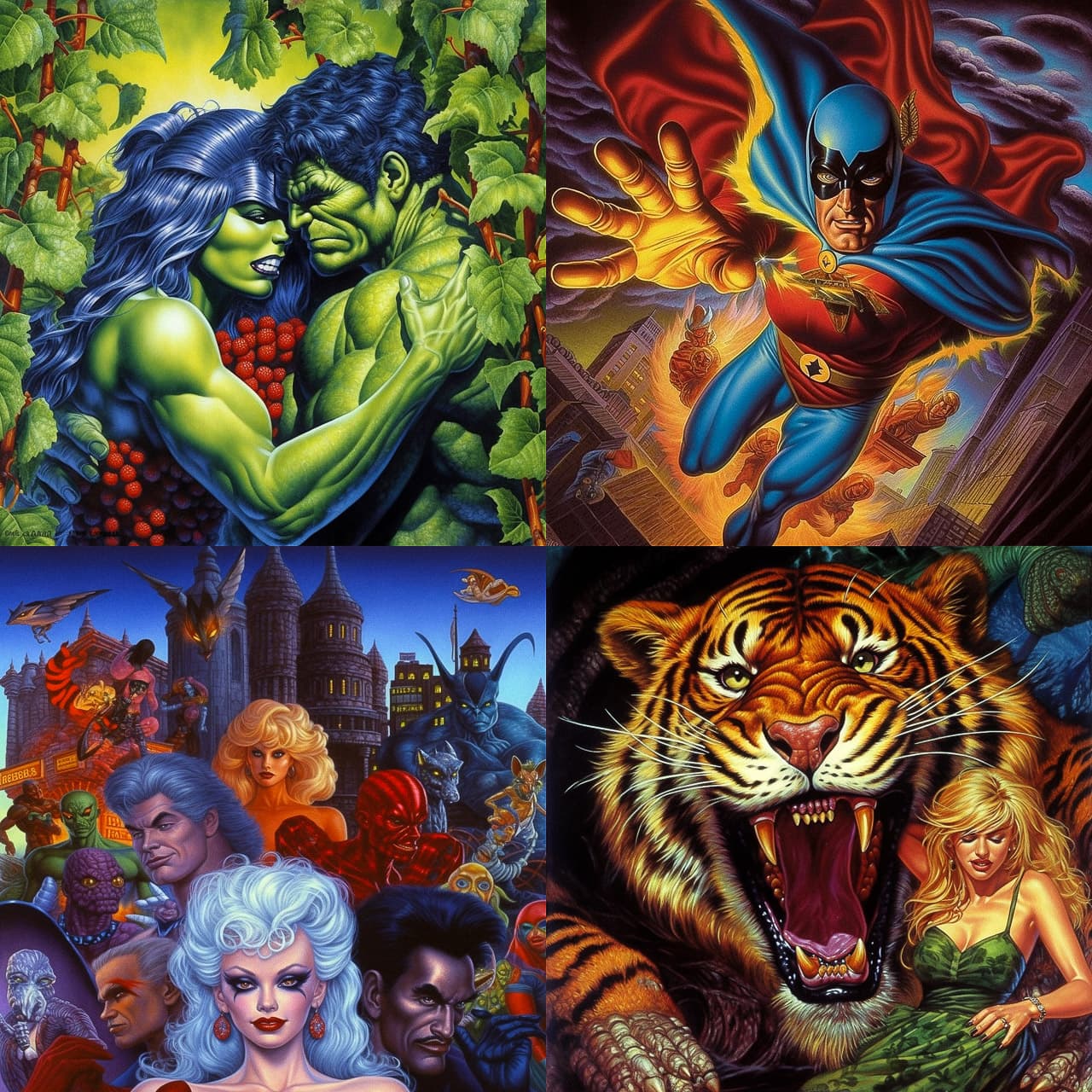 Vibrant Comic Realism