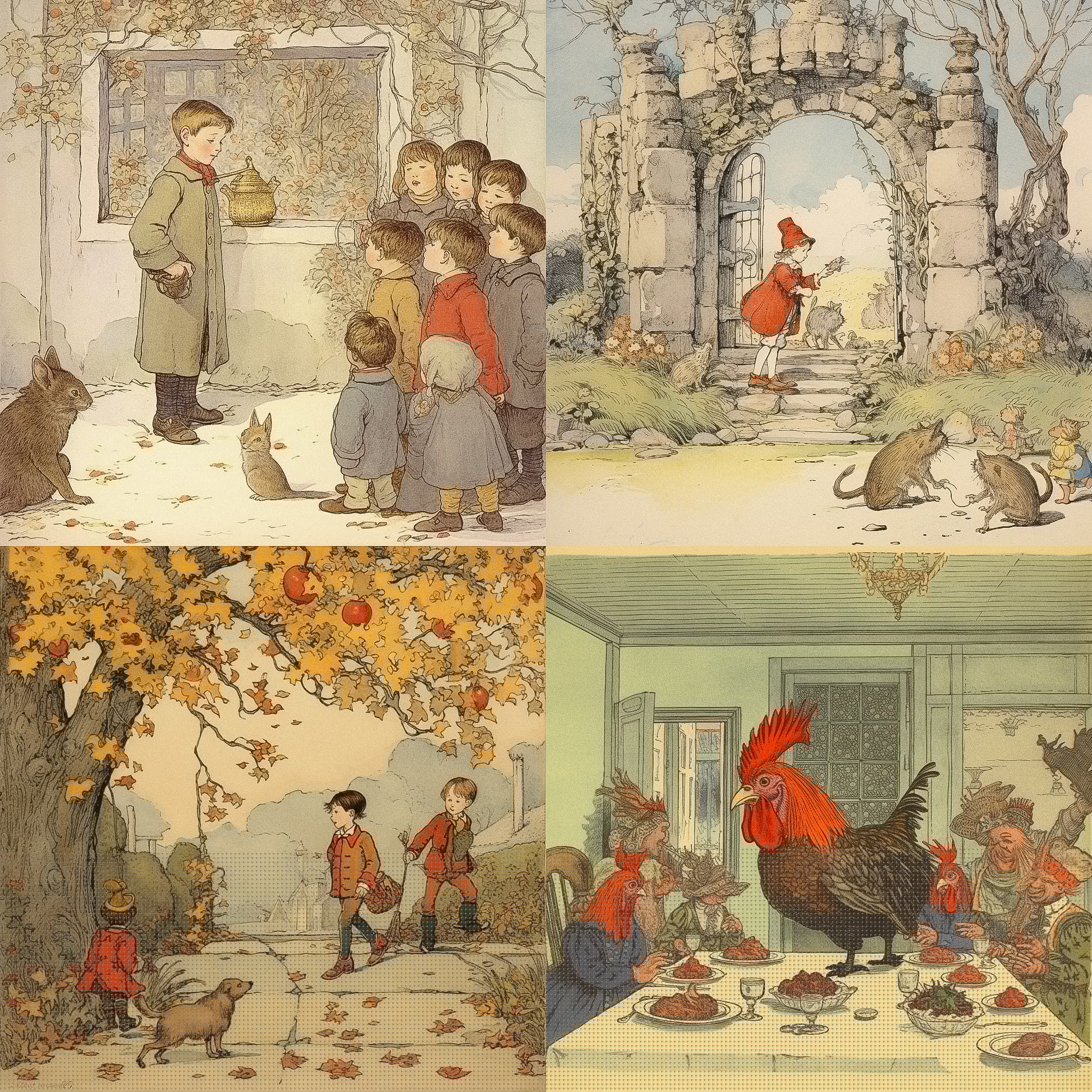 Vintage Storybook Illustration