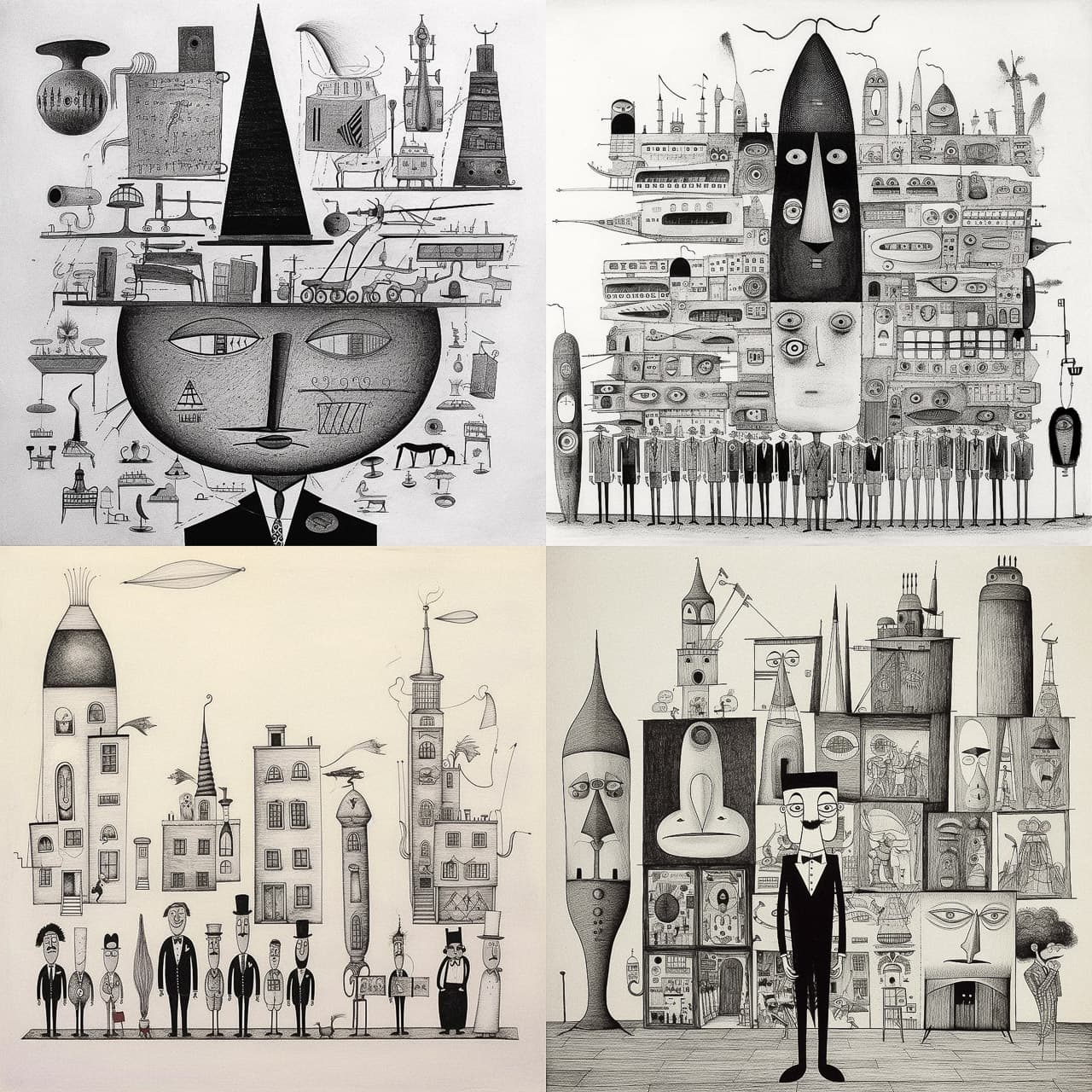 Surrealist Architectural Illustration