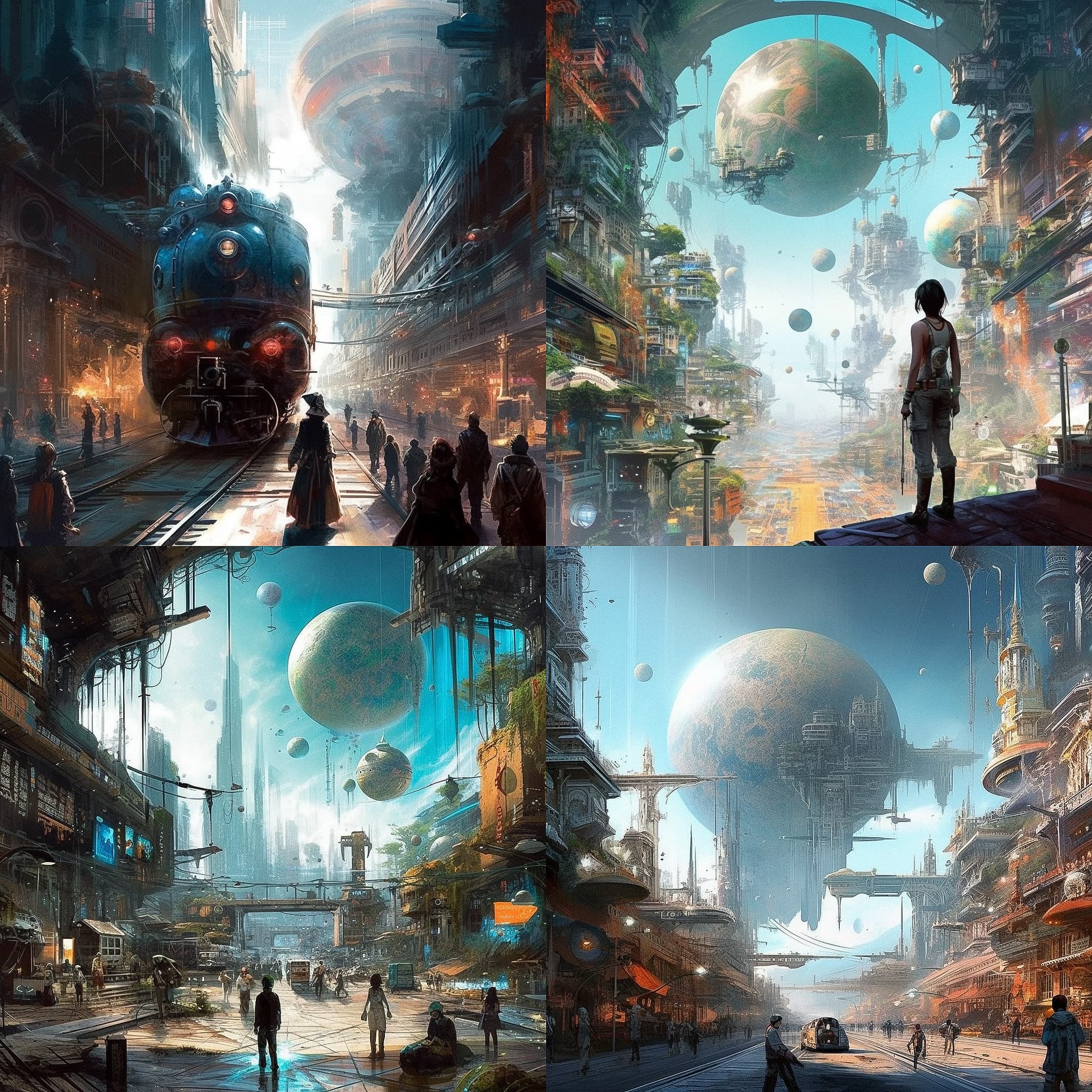futuristic cosmic realism
