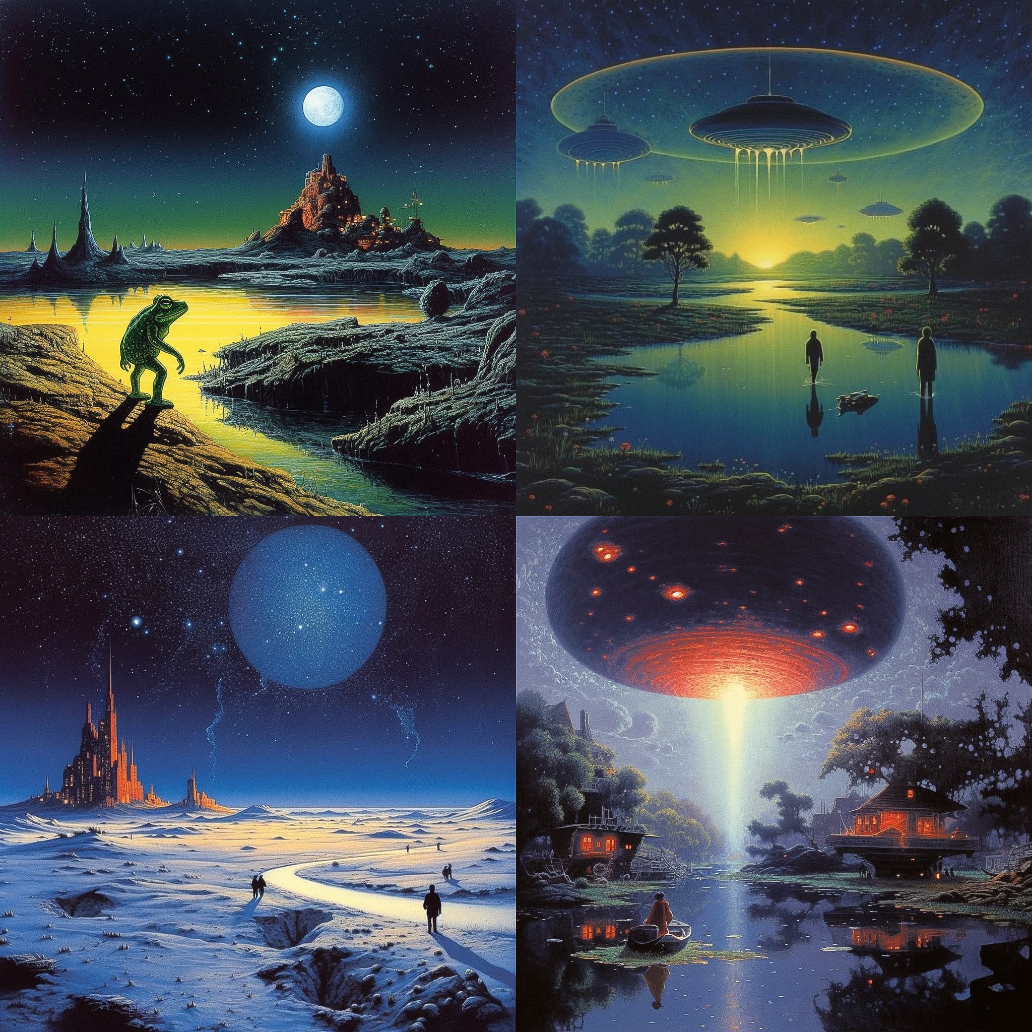 Surreal Cosmic Landscape