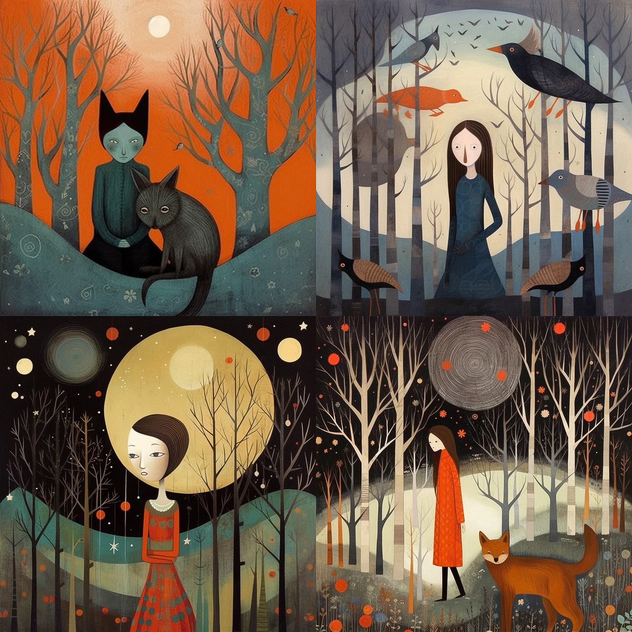 Whimsical Folk Art