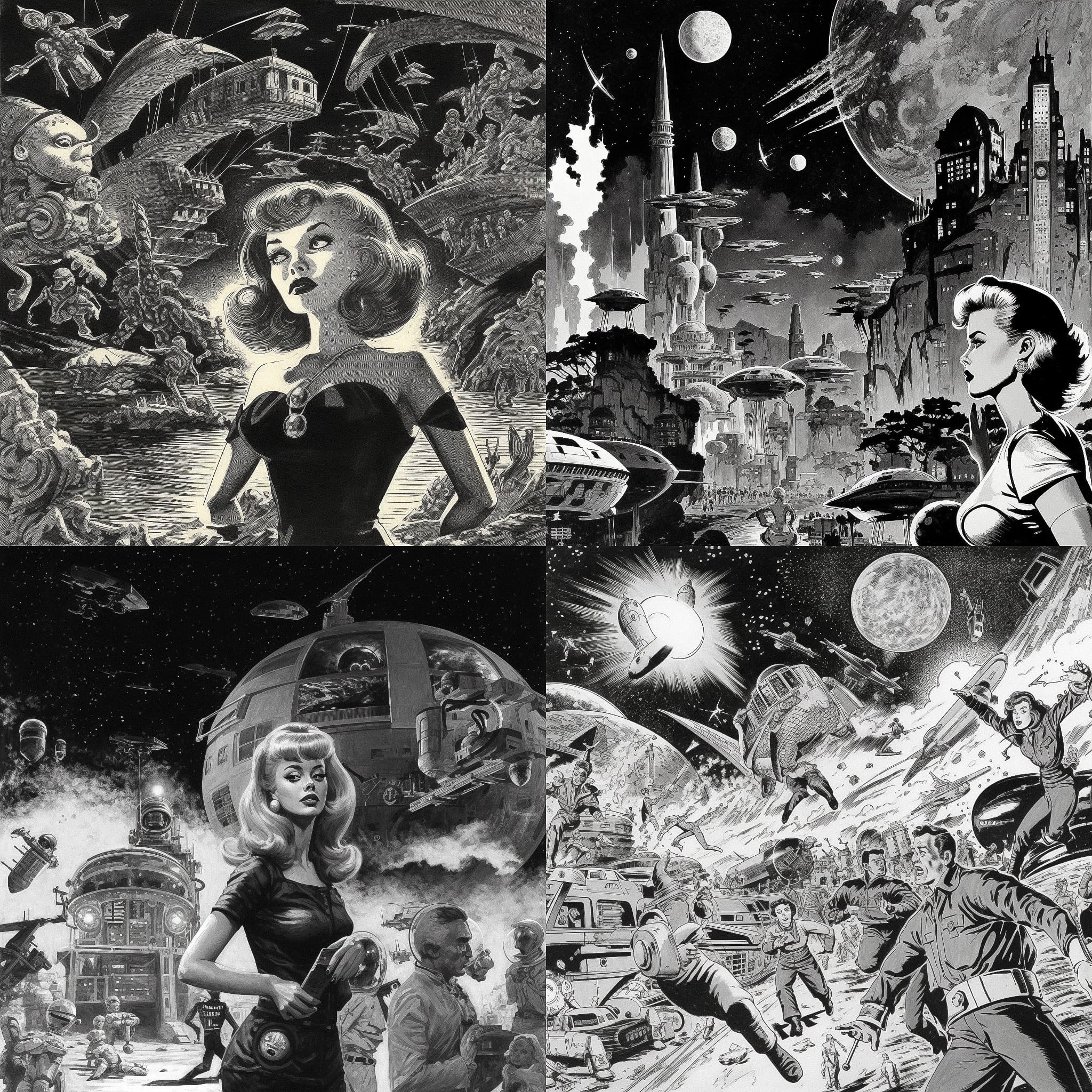 Retro Sci-Fi Noir