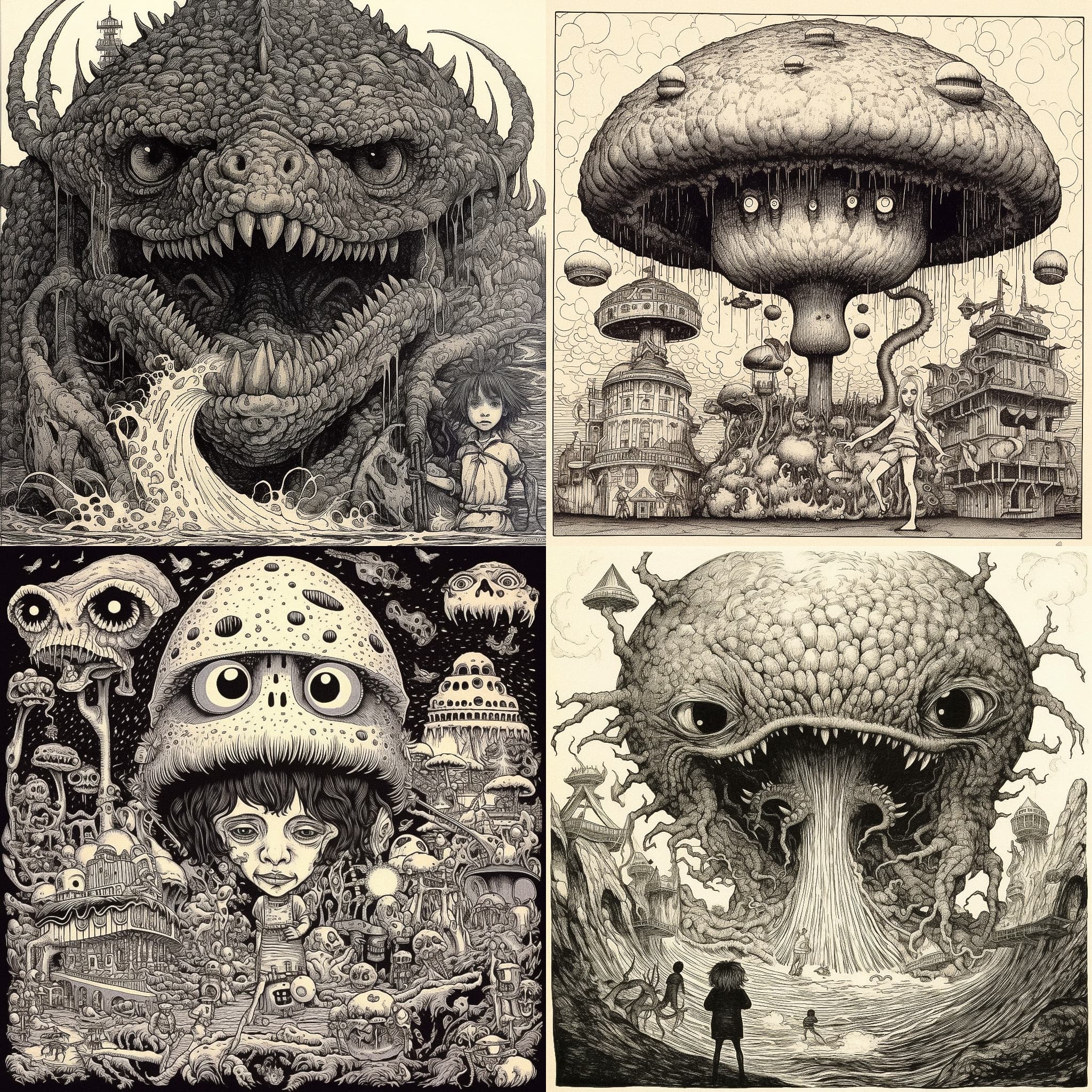 Surreal Pen and Ink