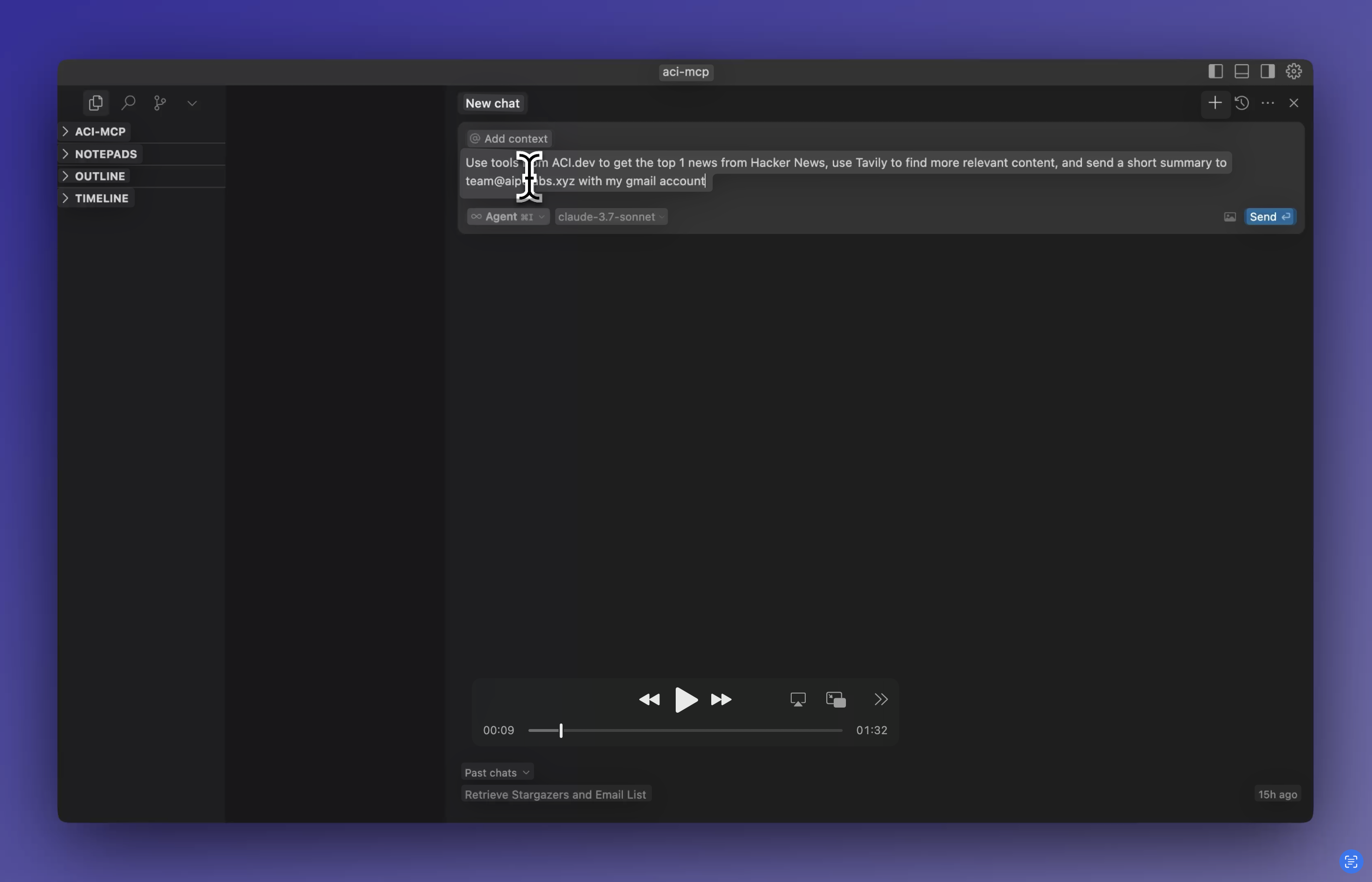 ACI.dev Unified MCP Server Demo