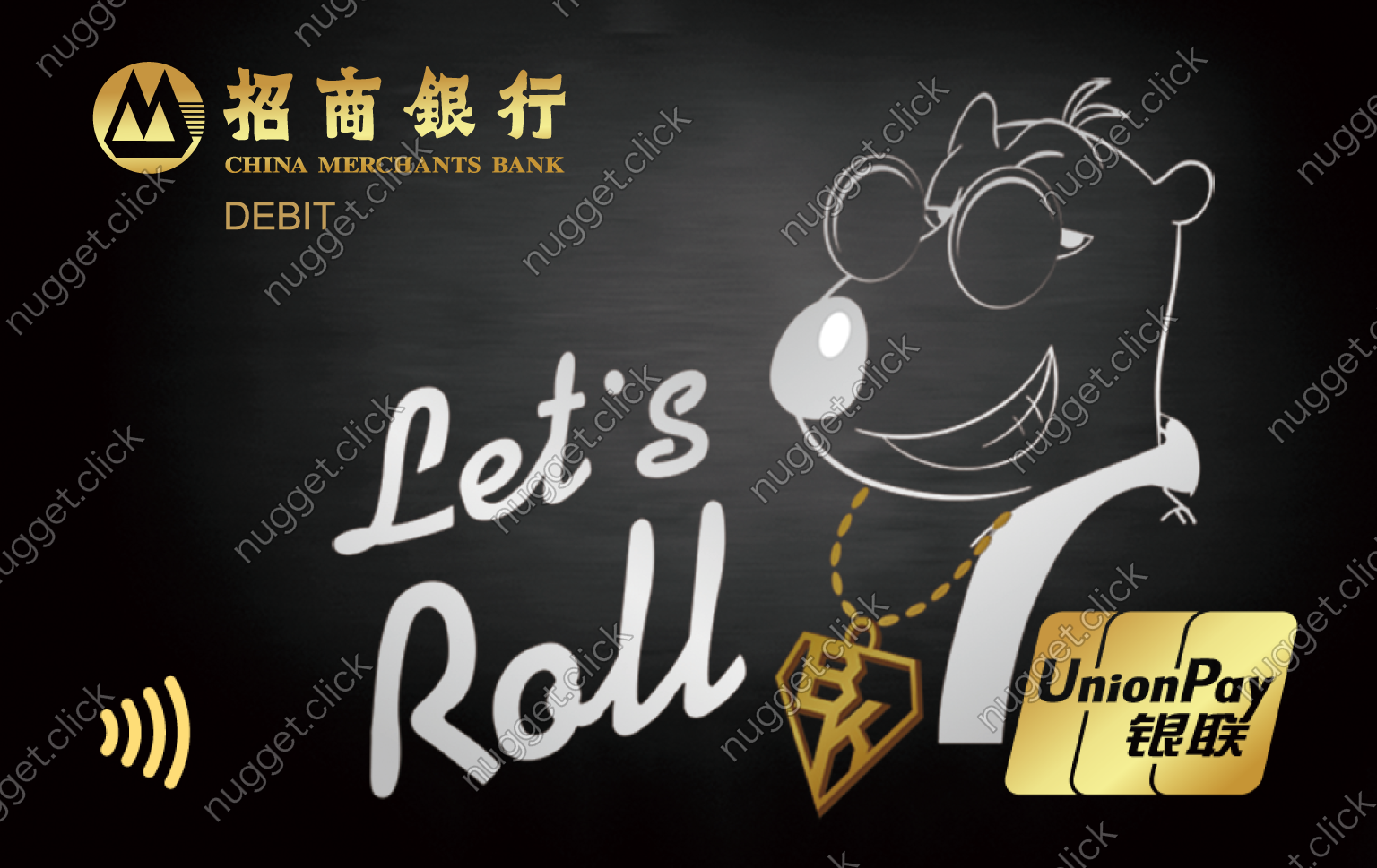 招商银行 大卫贝肯IC联名卡-嘻哈贝肯