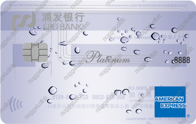 浦发银行 浦发运通白金梦卡