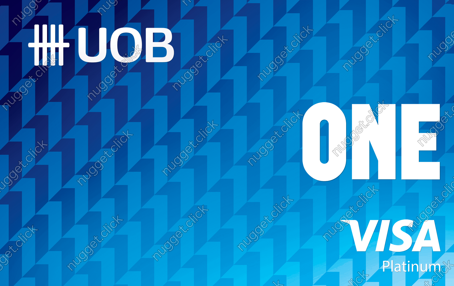 United Overseas Bank UOB One Debit VISA Card