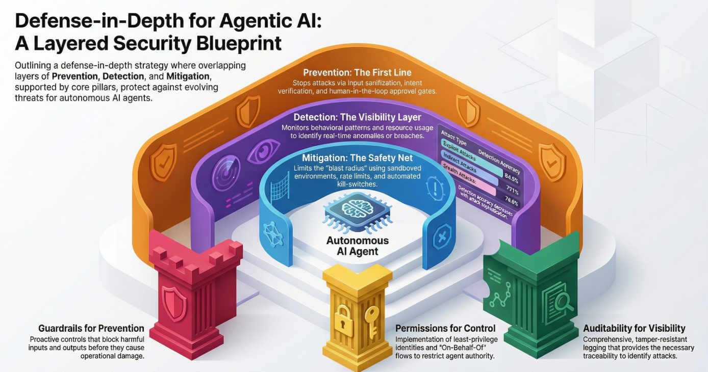 Defense-in-Depth for Agentic AI