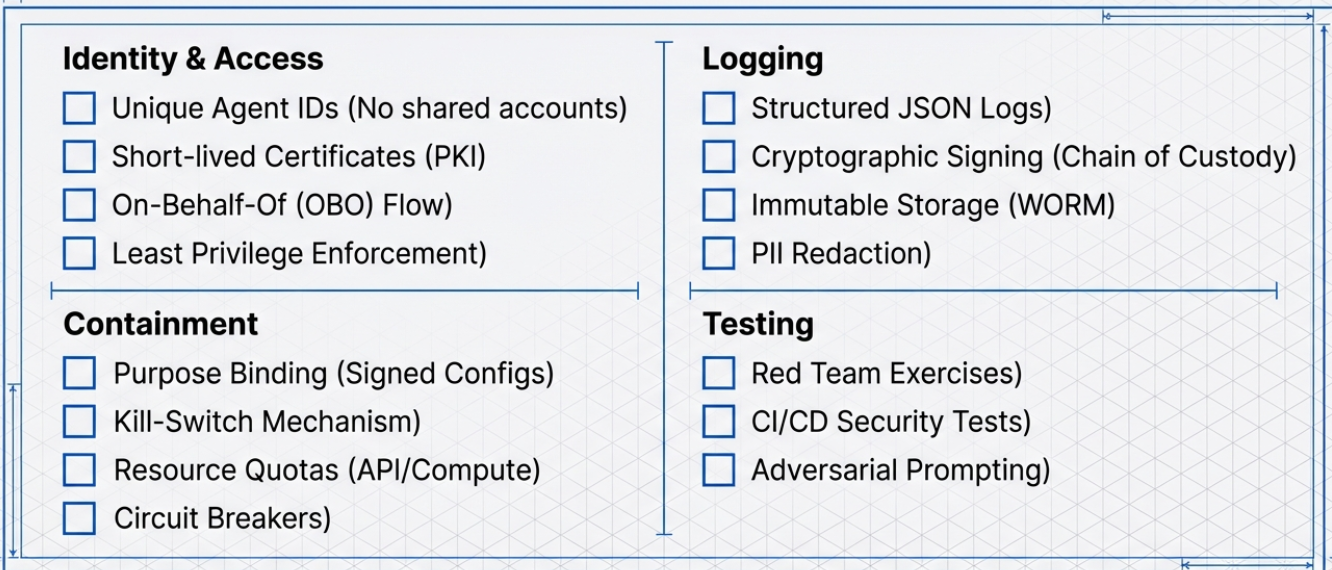 Security Implementation Checklist