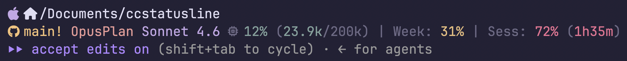 Statusline v1.2