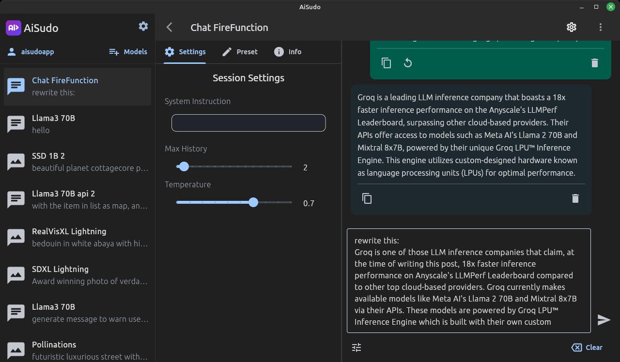 Screenshot AiSudo