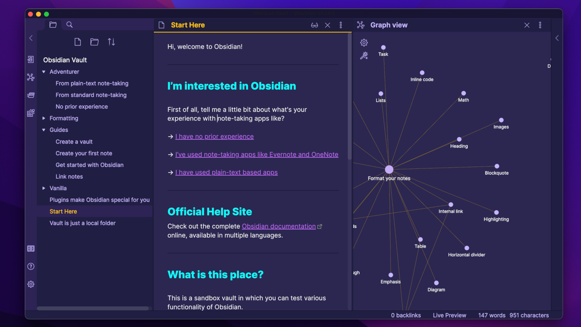 Violet Evening Theme Screenshot