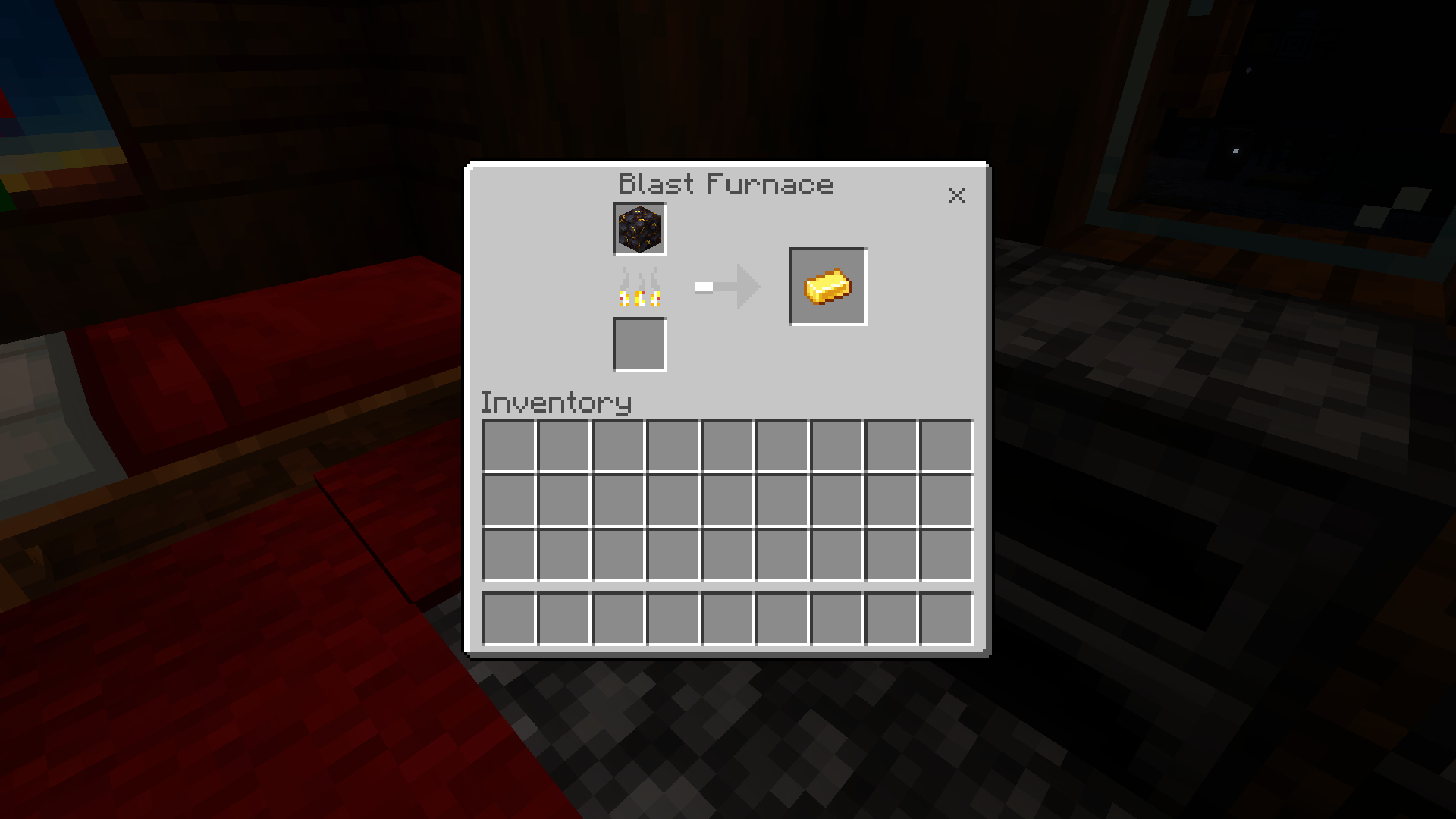 Smelting sand to glass in blast furnace, also support furnace