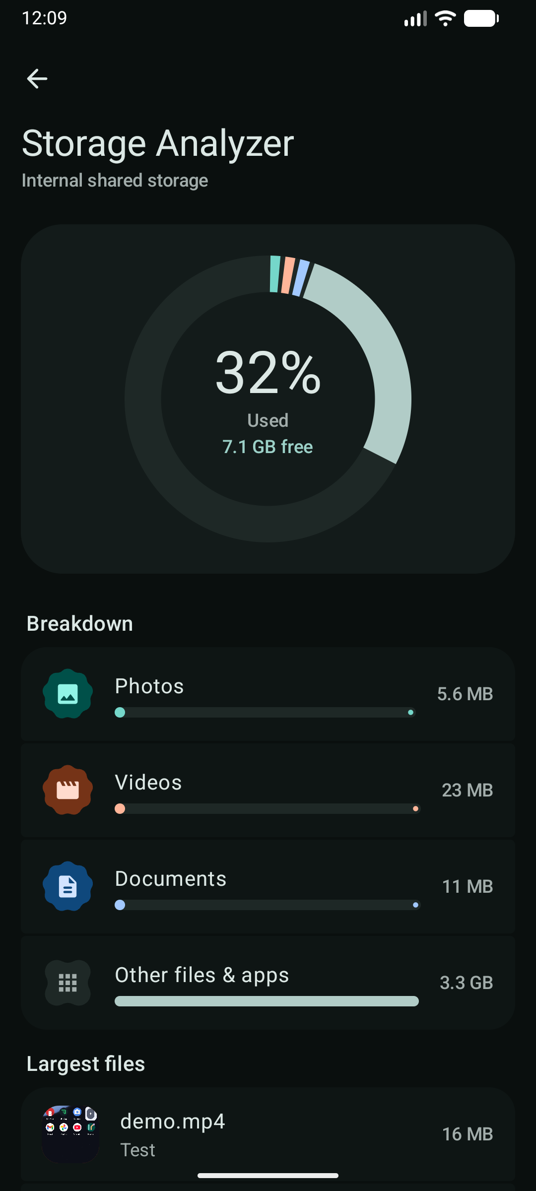 Storage Analyzer
