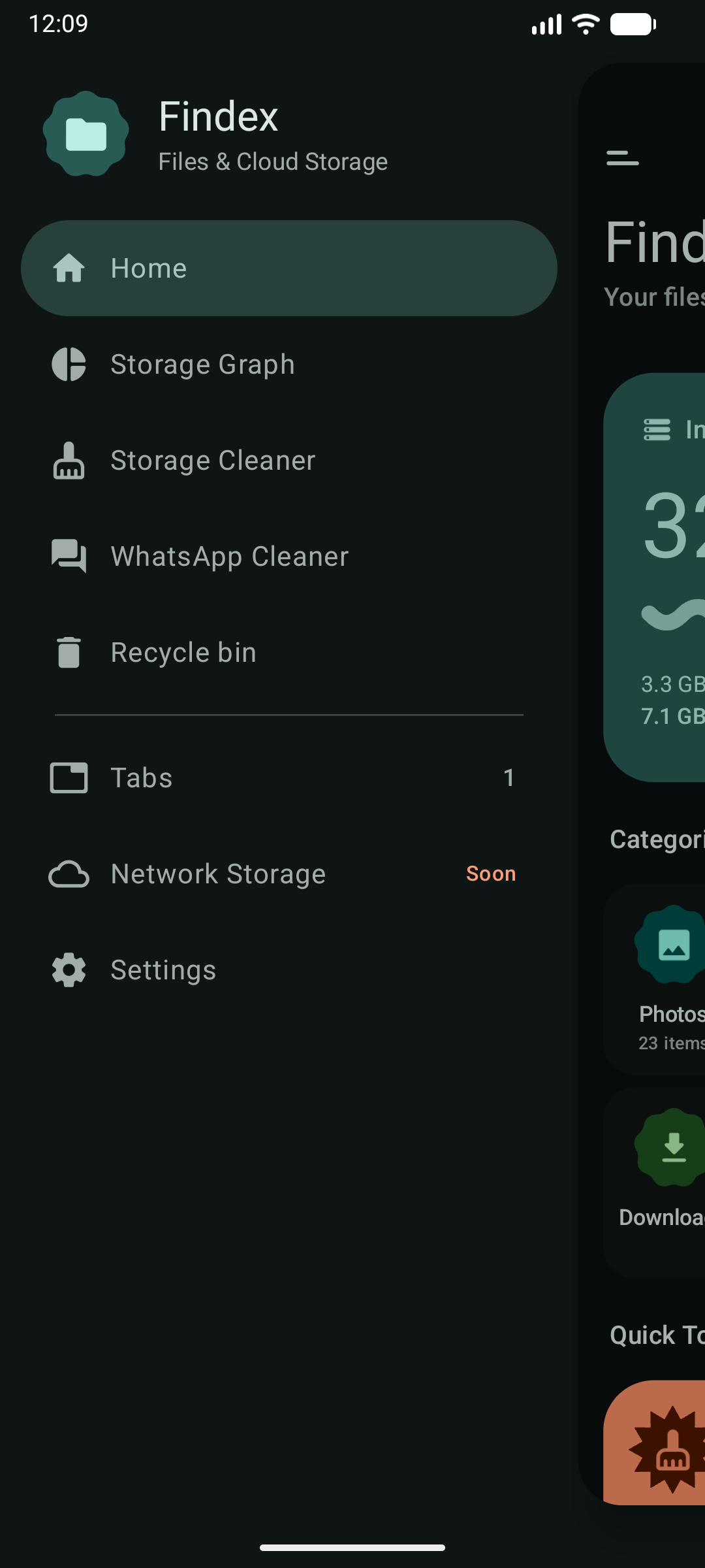 Findex Push Drawer