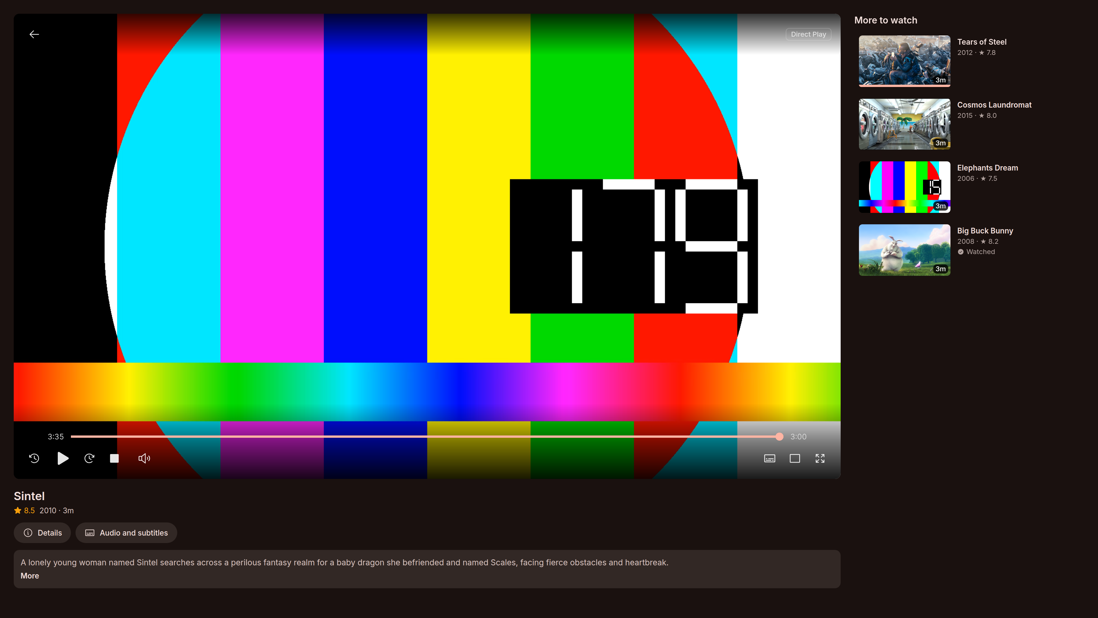 Kinema Web Player