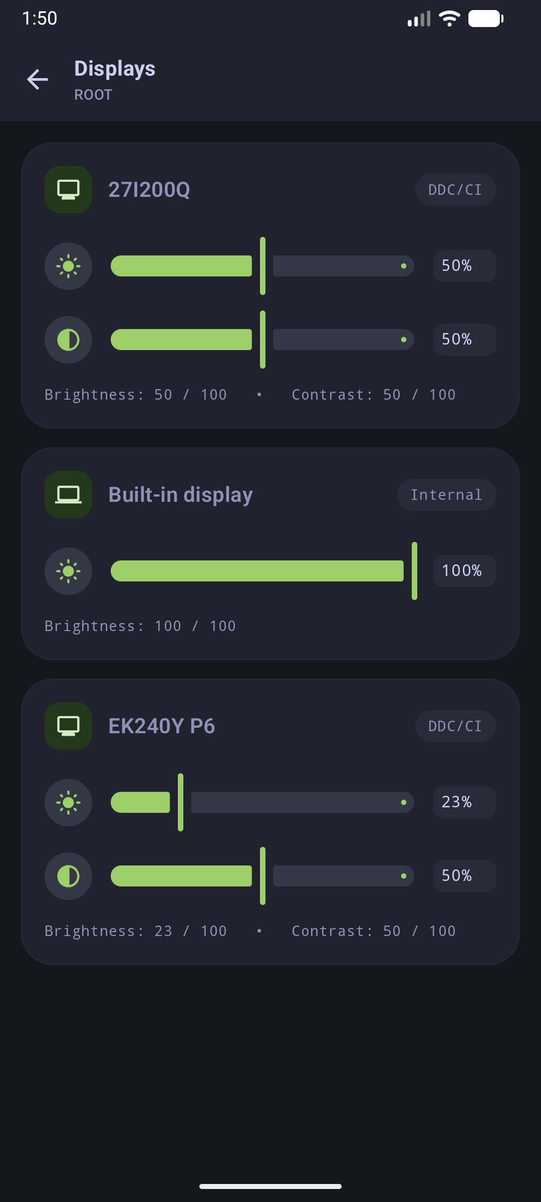 Android Displays