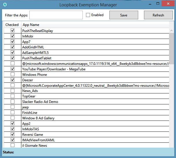 Loopback Exemption Manager