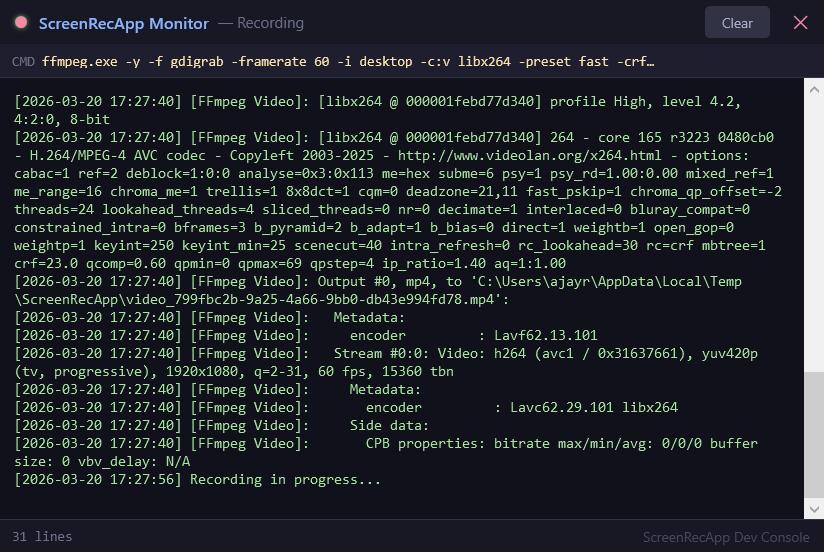 Developer Console