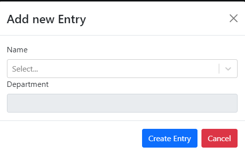 create entry