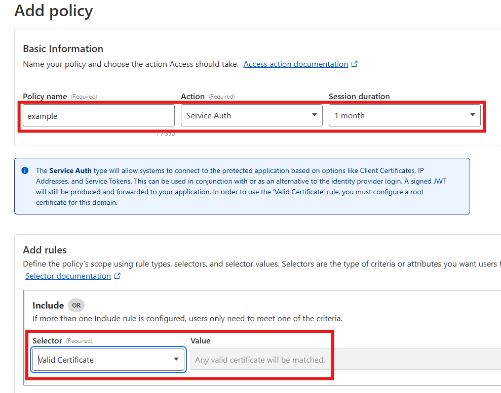 Vaultwarden Cert Policy