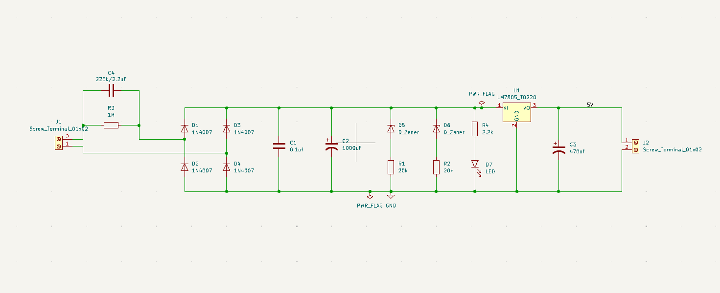 Transformerless power supply, from the project README