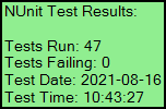 Most Recent Test Results