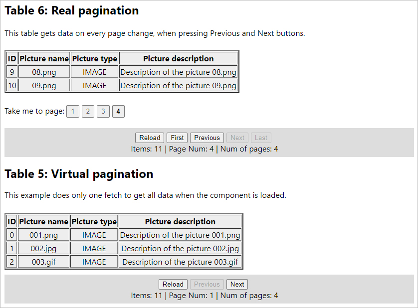 react-paginated-tables example