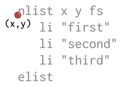 nlist